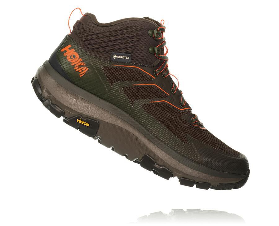 Hoka One One Yürüyüş Botları Erkek Kahverengi - Toa Gore-Tex - WG9456028